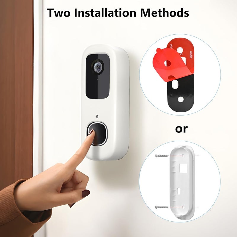 ALERTCAM Anti-Theft Doorbell Bracket for Arlo Video Doorbell 2K (2nd Gen), Easy No-Drill Mounting Bracket, Weatherproof Protection for Arlo Doorbell Camera, Ideal for Homes, Apartments, Rentals - Image 4